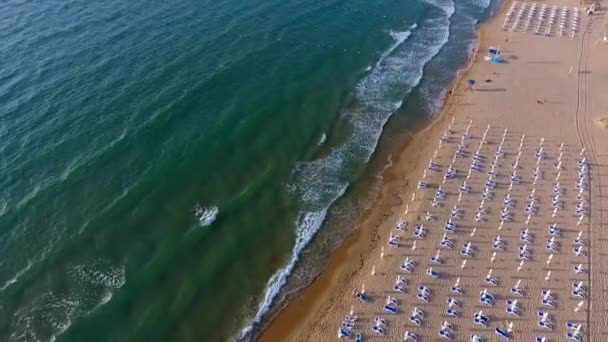 Playa soleada Bulgaria — Vídeos de Stock