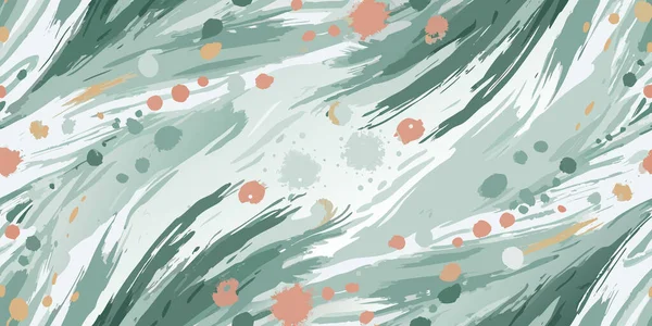 Yumuşak pastel noktalı ve organik akış şekilli soyut suluboya fırça darbeleri
