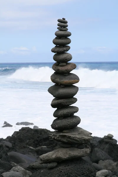 galet sur la plage