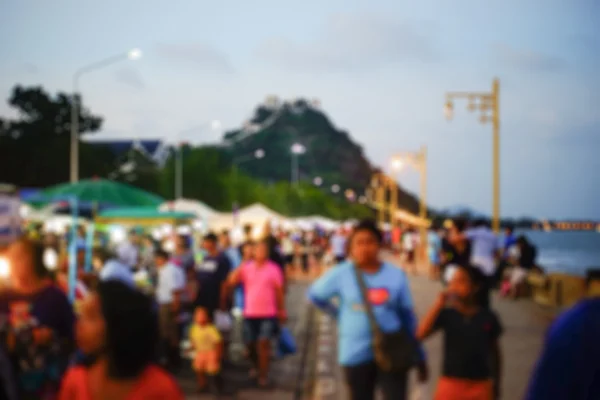 Abstract People walking on street ,Intentionally blurred editing post production. — Stock Photo, Image