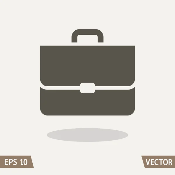 Briefcase Platte pictogram — Stockvector