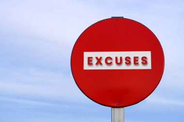 Bahane yok. Giriş trafik işaretinde yazmayan sözcükler