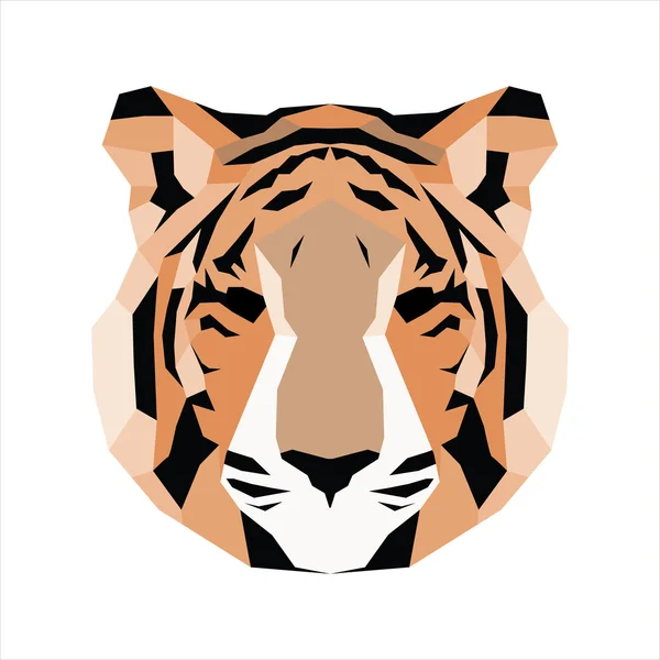 Turuncu düşük Poli kaplan