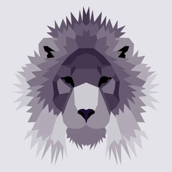 León de polietileno bajo violeta — Archivo Imágenes Vectoriales