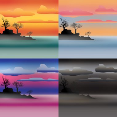 Isle manzaraları kümesi