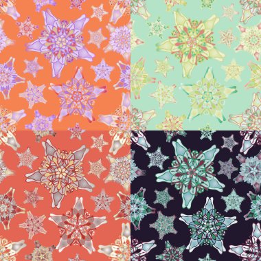 Yıldız gibi sorunsuz desenleri