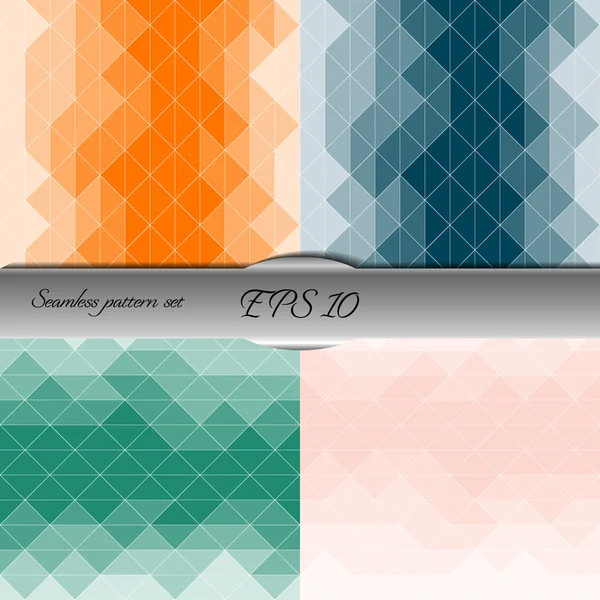 Zarif geometrik Dikişsiz desen seti