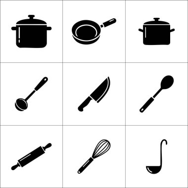 makyaj fırçası aynası ve makyaj kabı öğeleri gösterilen siyah beyaz simgelerden oluşan bir ızgara