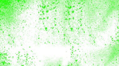 Beyaz zemin üzerinde canlı bir yeşil sıçrama efekti burada desenli ve soyut bir tasarım unsuru oluşturur