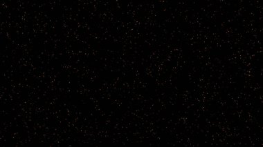 Yellow Lighting Dots Black Background