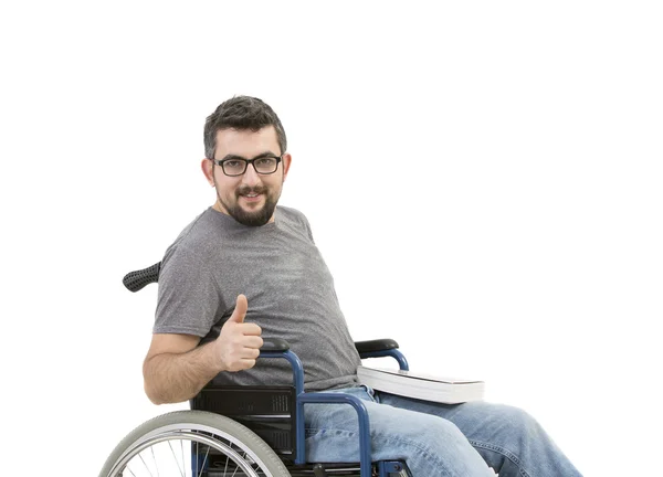 車椅子に座る男 — ストック写真
