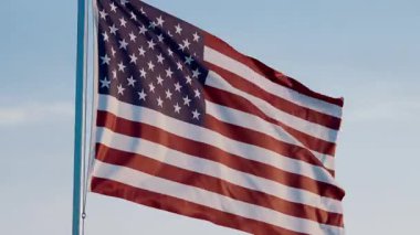 ABD, Washington DC: Mavi Gökyüzüne Karşı Ulusal Sinema Bayrağı Dalgalanıyor