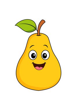 Çocuklar için Mutlu Karikatür Armudu