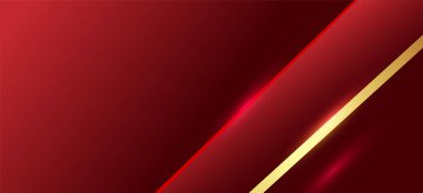 Keskin köşegen çizgileri ve parlak efektleri olan soyut kırmızı ve altın arkaplan. Modern, zarif ve lüks tasarım kurumsal sunumlar, pazarlama, afişler ve premium markalaşma için uygundur..
