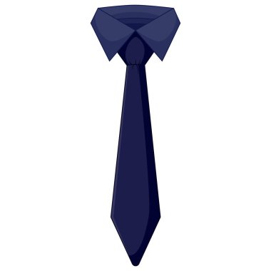 Koyu Mavi Boyunbağı ve Yaka - İş ve Resmi Olaylar İçin Profesyonel Giysi