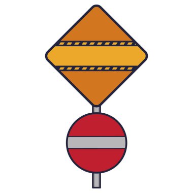 Girdi Simgesi Simgesi Olmayan Basit Düz Grafikli Yol İşaretleri Simgesi