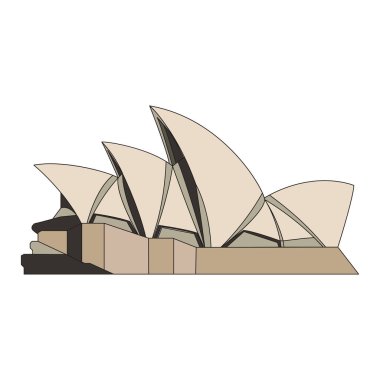 Düz Stil Sydney Opera Binası Mimarisi