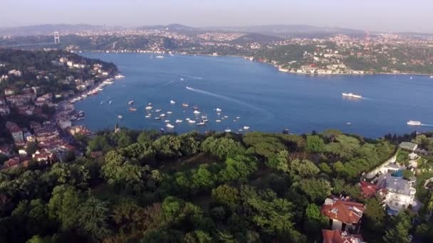 Bebek und fsm brücke — Stockvideo