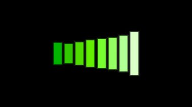 Yeşil Dijital Ses Dalga Biçimi Görüntüleyici