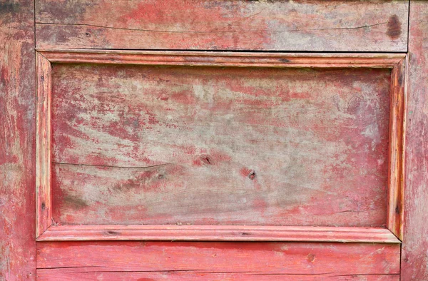 Credenza vintage in legno rosso porta — Foto Stock