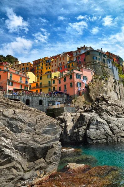 Manarola, cinque terre, feld y — стоковое фото