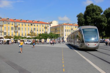 Şehirde Fransa Nice'de kare