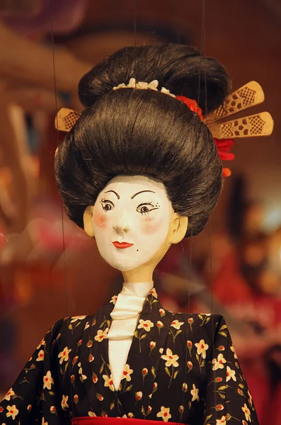 Geisha marionette toy — Stock Photo, Image