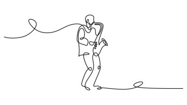 Bir müzisyenin basit bir çizimi. Bir müzisyen saksafonda caz melodisi çalar. Canlı konser, ses ve tutku minimalist bir konsept..