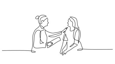 Psikoloğum sürekli çizim yapan üzgün bir hastaya empati gösteriyor. Ruh sağlığı desteği ve terapi oturumu vektör çizimi.