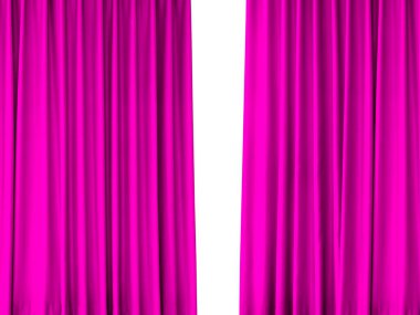 Dekorasyon için 2 parça mor perde, arkaplan resmi.