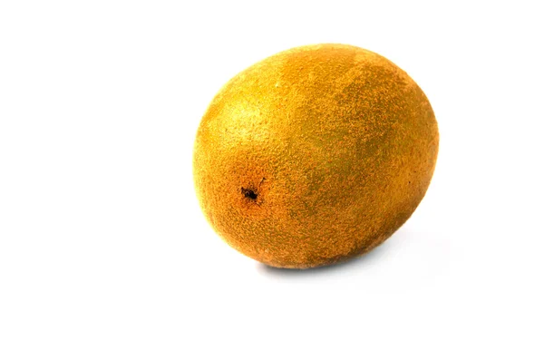Nahaufnahme gelbe Kiwi-Früchte auf weißem Hintergrund — Stockfoto