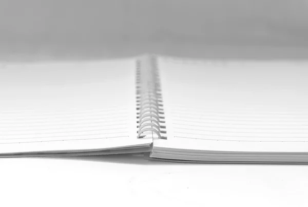 Close-up van zachte notebook — Stockfoto