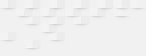 Soyut 3d modern kare afiş arkaplanı. Beyaz ve gri geometrik desen dokusu. vektör sanat illüstrasyonu 