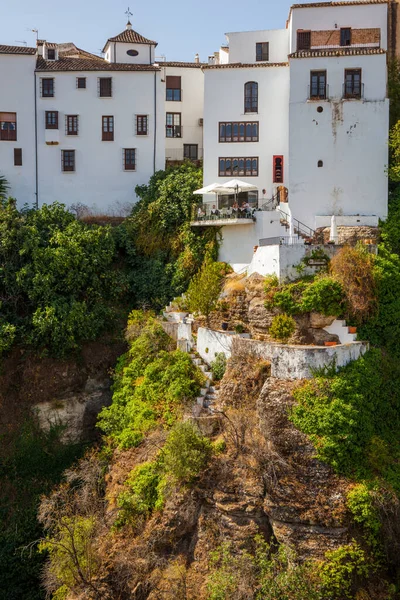 Ronda Mała Wioska Białymi Domami Andaluzji Hiszpania Zdjęcie Zrobione Września — Zdjęcie stockowe