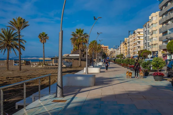 Morgen Auf Der Promenade Von Estepona Estepona Costa Del Sol — Stockfoto