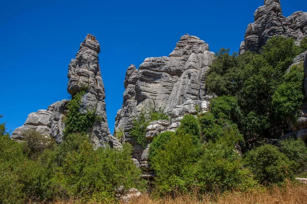 Vista Del Parque Natural Torcal Antequera —  Fotos de Stock