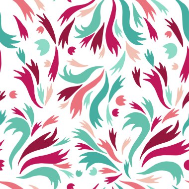 Renkli, soyut, dikişsiz desen. 