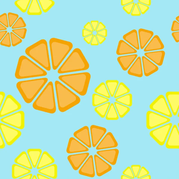 Citron citrus mønster. Simpel vektorillustration – Stock-vektor