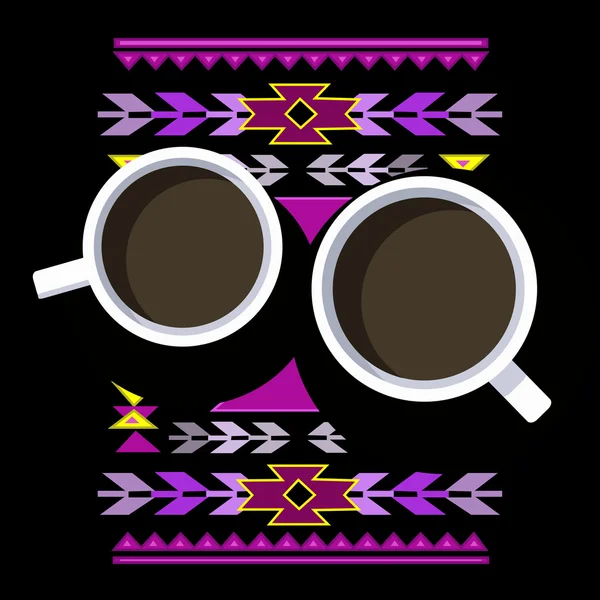 Ilustracja kawa. Element menu dla kawiarni lub restauracji. — Wektor stockowy