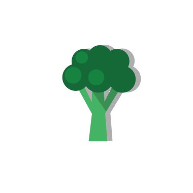 Brokoli düz simgesi