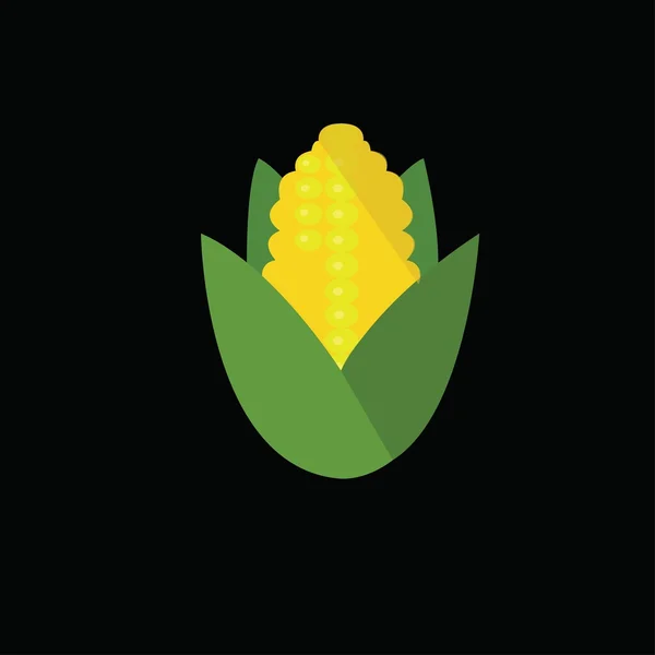 Flat icon of corn — Stock Vector