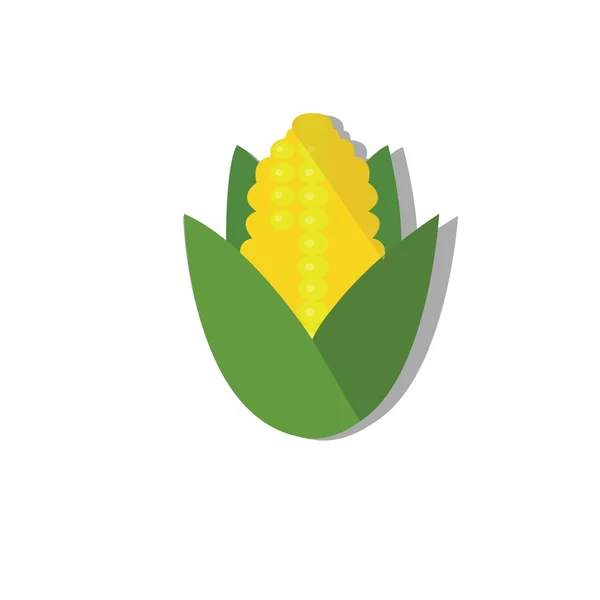 Płaskie ikona kukurydzy — Wektor stockowy