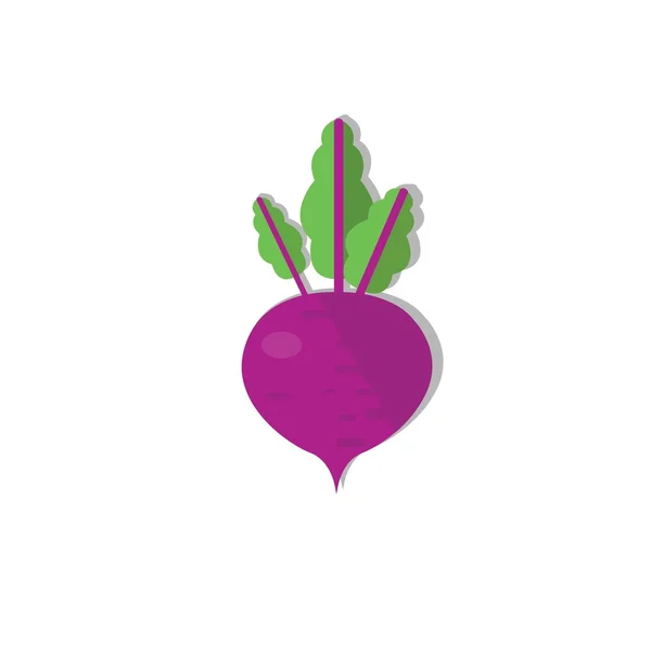 Flat icon of beet — Stock Vector