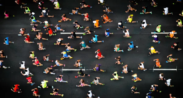 Futás-maraton, Fitness, verseny — Stock Fotó