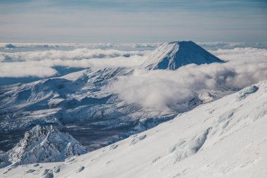 MT Ngauruhoe Tongariro Milli Parkı'nda Yeni Zelanda