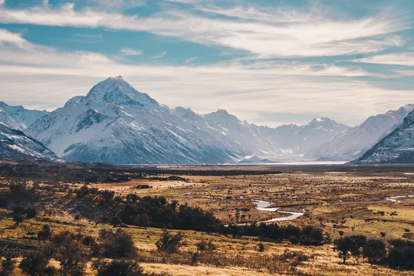 Mount cook bakış açısı — Stok fotoğraf