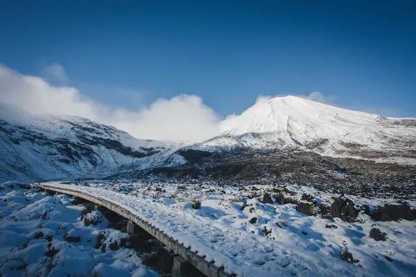 Tongariro genel derbeder pistte — Stok fotoğraf