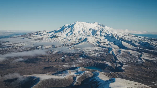 Mount Ruapehu w parku narodowym Tongariro — Zdjęcie stockowe