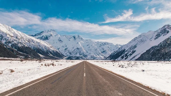 Mount Cook giderken — Stok fotoğraf