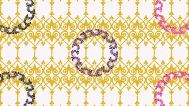 Güzel çiçek animasyon videosu ve arkaplan tasarımı